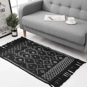 Modern Indoor Decor Digital Printed Cotton Woven Accept Carpets and Rugs Living Room