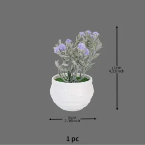 Mini Simulation Plant Artificial Aloes Display Bonsai Home Office Desktop Bonsai Ornament - E