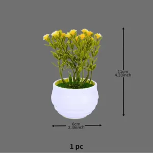 Mini Simulation Plant Artificial Aloes Display Bonsai Home Office Desktop Bonsai Ornament - D