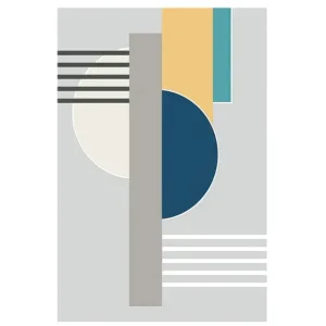 BRART Fantastic Creative Area Rugs Geometric Design Interior Home Decor Floor - jy2335, 50x80cm 20x23 inch