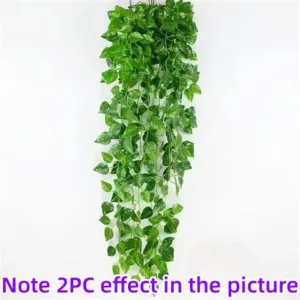 Simulation Creeper Wall Hanging Indoor Green Plant Wall Decoration Artificial Plants Vines Wall Hanging Fake Flower Rattan Plant - 1PC 03